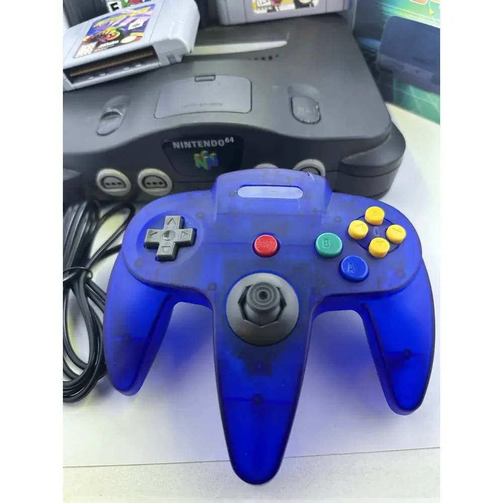 Nintendo 64 N64 Console Bundle w Controller Power Supply AV Cord 3 Games Retro